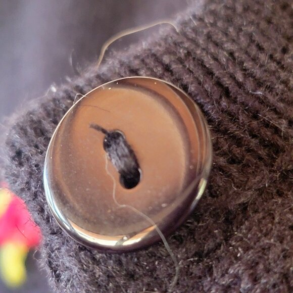 Vintage 90s Y2K Jack B Quick Sequined Beaded Novelty Owl Cardigan Sweater Top - Picture 16 of 16